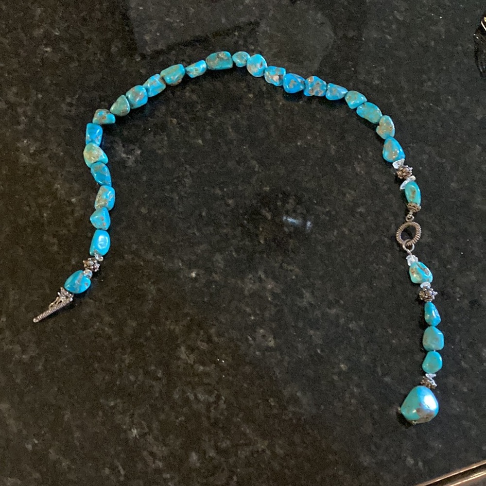 Turquoise toggle necklace - Picture 3 of 6